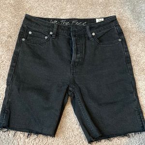 We the free black jean shorts 26